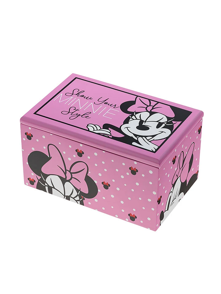 Schmuckschatulle "Minnie Mouse" In Pink - (L)18 X (B)12 X (H)9 Cm
