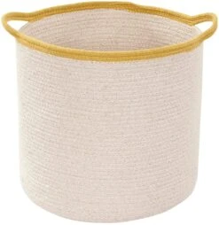 Korb "Sky Shades" In Beige/Gelb - 30x30x30 Cm