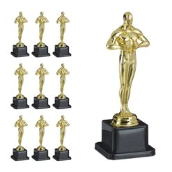 10x Siegerfigur In Gold