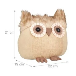 10x Türstopper "Eule" In Braun -Heimdekorations Geschäft relaxdays 10x turstopper eule in braun 3