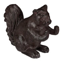 2 X Buchstütze "Eichhörnchen" In Braun