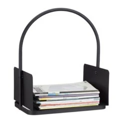 Kaminholzkorb In Schwarz - (B)40 X (H)47 X (T)30 Cm -Heimdekorations Geschäft relaxdays kaminholzkorb in schwarz b 40 x h 47 x t 30 cm 2